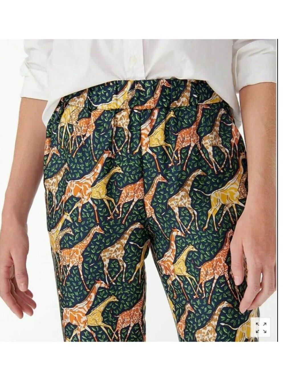 J Crew Collection Silk Giraffes Pants Sz 4 NWT $148